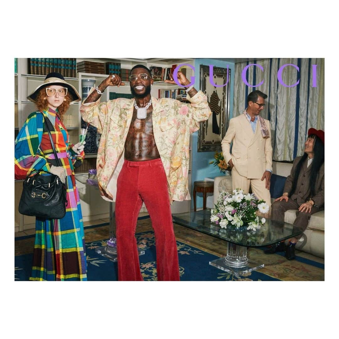 グッチさんのインスタグラム写真 - (グッチInstagram)「At the #ComeAsYouAre_RSVP party, clothes offer guests—including #GucciMane @laflare1017—endless possibilities to be whomever you want, without any barriers or limits. Discover more through link in bio. #GucciCruise20 @alessandro_michele #AlessandroMichele」10月17日 16時00分 - gucci