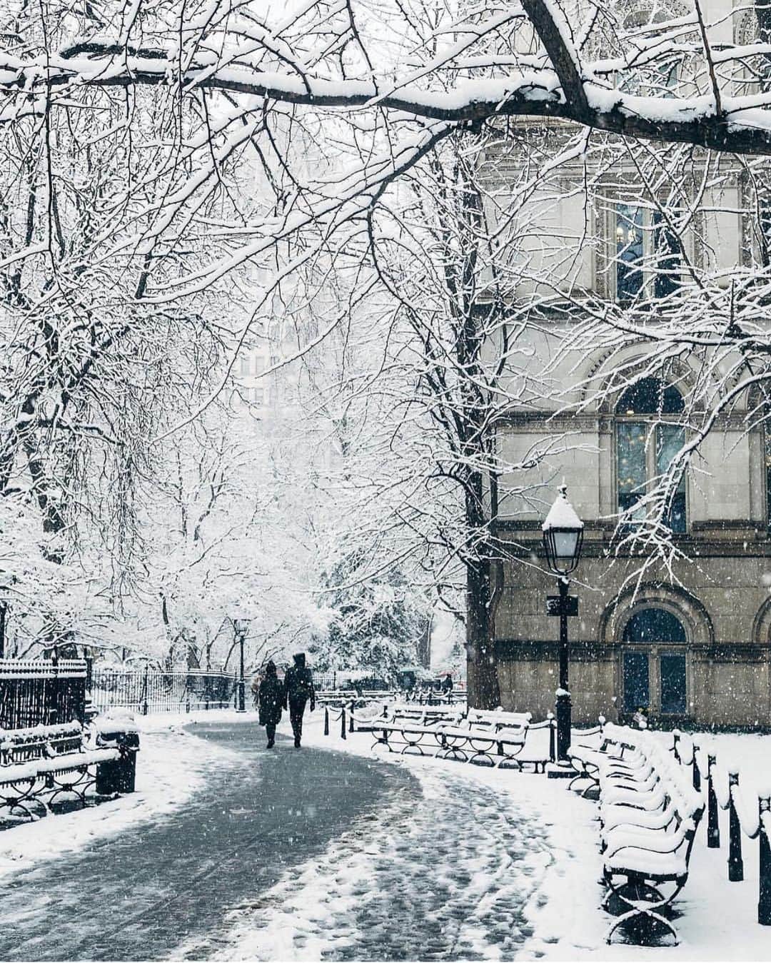 Wonderful Placesさんのインスタグラム写真 - (Wonderful PlacesInstagram)「Snowy day in New York ✨💙💙💙✨ . Pictures by ✨✨@jssilberman✨✨ #wonderful_places for a feature 💙」10月18日 5時56分 - wonderful_places