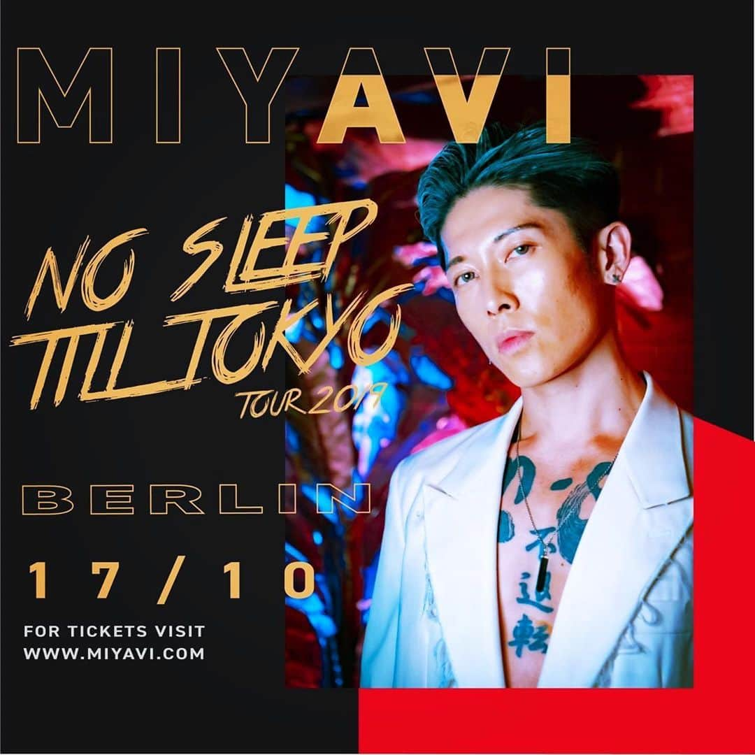 雅-MIYAVI-さんのインスタグラム写真 - (雅-MIYAVI-Instagram)「Berlin, tonight⚡️⚡️😃💪🏻Hands up! 🙋🏻‍♂️#Repost @miyavi_staff No Sleep Till Berlin. Who is coming to the show tonight? #NoSleepTillTokyo」10月17日 21時44分 - miyavi_ishihara