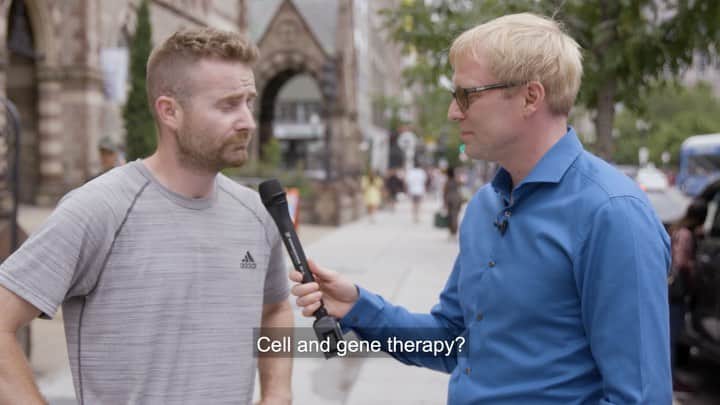 ノバルティスのインスタグラム：「Cell and gene therapy is bringing us into a new era of medicine. We took to the streets to find out how much people know about these therapies and what they think. #celltherapy #genetherapy #instascience」