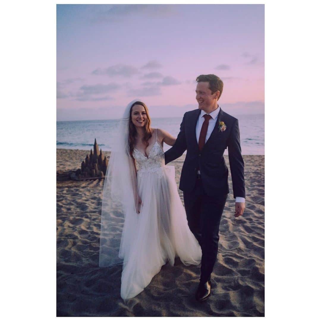 ブリジット・メンドラーのインスタグラム：「Still riding the high of the weekend 🎉 Thank you to everyone for the abundance of love that you showered on griff and I. We are so excited for this new chapter 💜💜💜」
