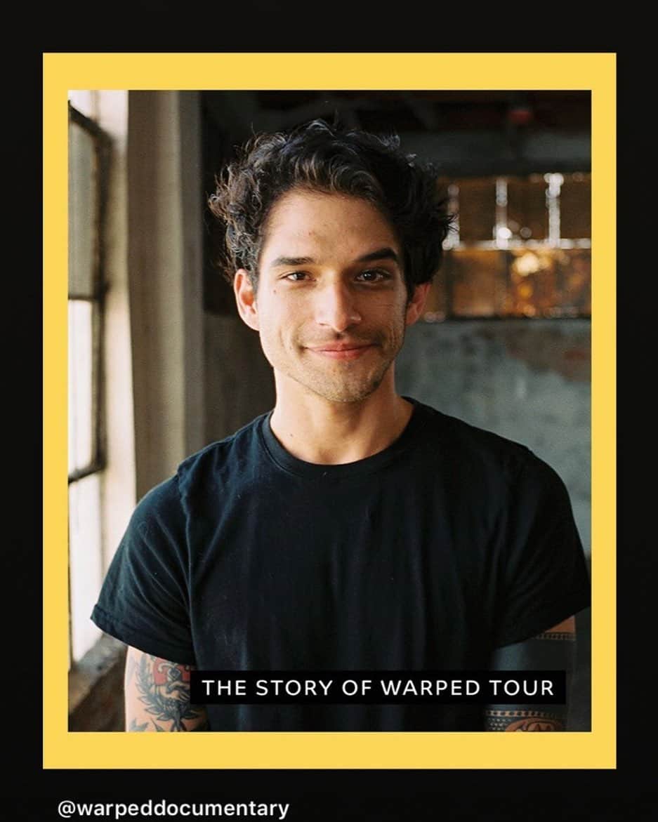 タイラー・ポジーのインスタグラム：「As a kid I fell in love with the punk scene. Warped tour was a huge reason for that. I got to give back a little and add some personal experiences about the massive legendary cross country tour. Thanks for letting me reminisce. Keep an eye out for the warped documentary」