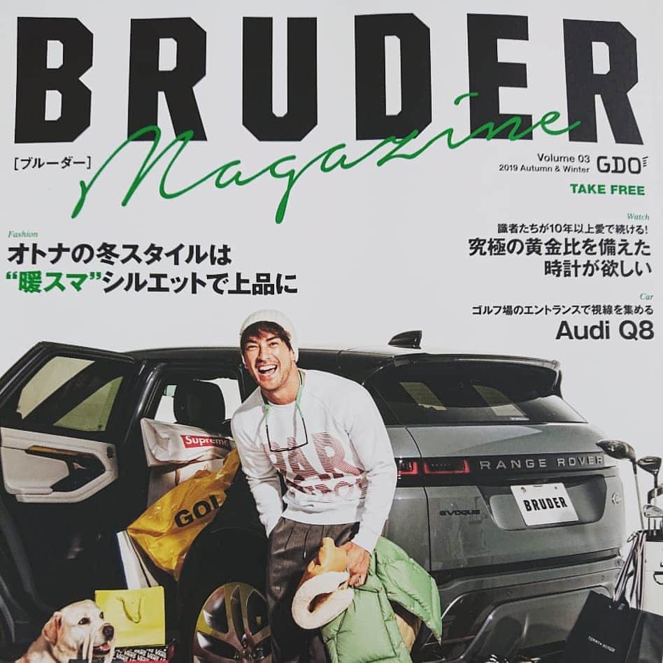日比野玲さんのインスタグラム写真 - (日比野玲Instagram)「BRUDERマガジンなり！ #gdo #bruder #magazine #takefree  #golf #car #ristwatch #fashon #あるね」10月18日 8時34分 - aquilano_hibino