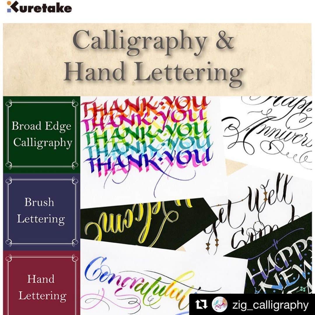 Kuretakeさんのインスタグラム写真 - (KuretakeInstagram)「New calligraphy videos were posted! You can learn the basics of calligraphy italic in detail with the explanation of Mr. Paul Antonio, a professional, UK based calligrapher! New videos for brush calligraphy are also coming soon, please keep an eye out for our special website for lettering! https://www.kuretake.co.jp/en/product/calligraphy/  @pascribe  カリグラフィーの基本的な書き方から作品まで、 動画で詳しく見れます！ イギリス在住のカリグラファー・デザイナー Paul Antonio氏の詳しく解説で カリグラフィーが学べます。 ブラッシュカリグラフィーなど、今後も続々紹介していきます。 お楽しみに！ まずは、Topページにアクセス。 カリグラフィーサイトページを是非ご覧ください。 https://www.kuretake.co.jp/product/art-craft/hobbycraft/calligraphy  #calligraphy #lettering #ZIG #kuretake #memorysystem #posterman #calligraphypen #calligraphymarker #handlettering #broadedgecalligraphy」10月18日 10時16分 - kuretakejapan