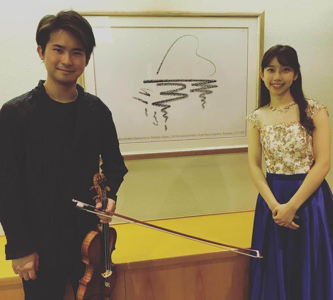 三浦文彰（ヴァイオリニスト）さんのインスタグラム写真 - (三浦文彰（ヴァイオリニスト）Instagram)「Feeling great to play together with Maika Miura 🎹 Thank you Hamamatsu! #piano#violin#duo」10月18日 23時42分 - fumiakimiura