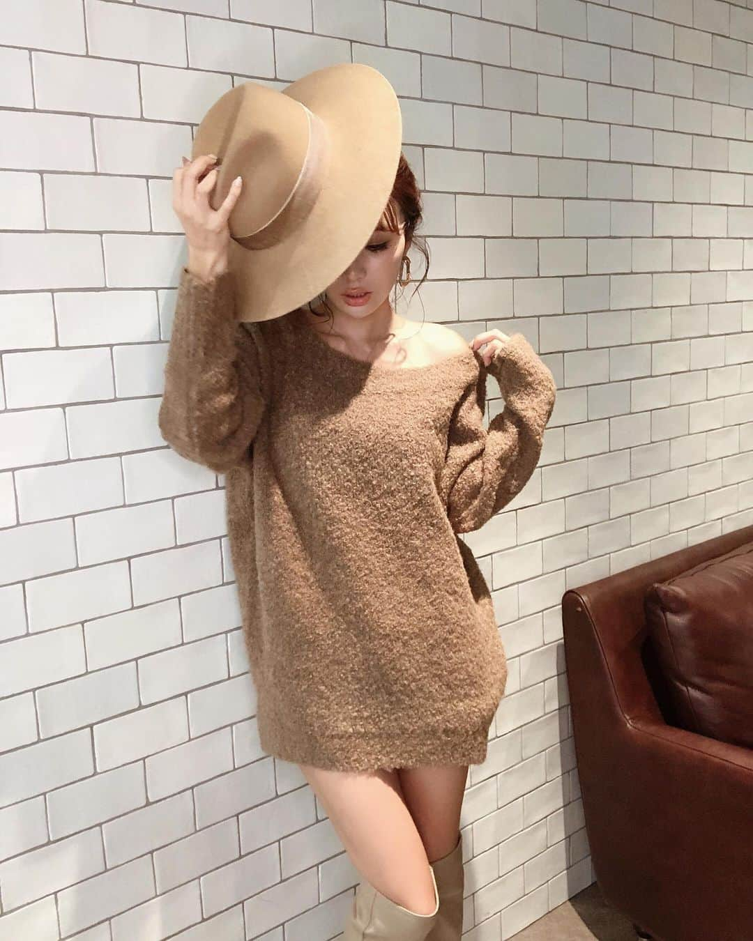 梯真奈美さんのインスタグラム写真 - (梯真奈美Instagram)「昨日の私服🧸 ロングブーツの季節だ👢 #私服 #もこもこ #eimy #eimyistoire」10月18日 18時12分 - official_manami