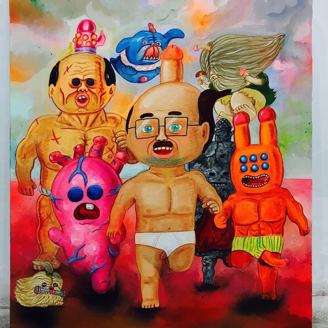 デハラユキノリのインスタグラム：「today is openingday our show. start 19:00〜midnight———————————————- “SOIXXX” the first ERO-Art Exhibition at Chill Gallery (@chill_bkk ) Thong lor soi 14 by NEV3R / TH Rukkit / TH Beck Jae Jung / KR Hideyuki Katsumata / JP Yukinori Dehara / JP 💥Opening 18 Oct -31 Oct See you XXX!!!‼️ #SOIXXX #NEV3R #Rukkit #JaejungBeck #Hediyukikatsumata #YukinoriDehara」