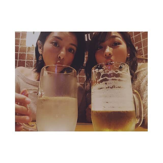 RENA（久保田玲奈）さんのインスタグラム写真 - (RENA（久保田玲奈）Instagram)「久々の安祐美さん🥰🍺 #片岡安祐美 #仲良し」10月18日 19時28分 - sb_rena