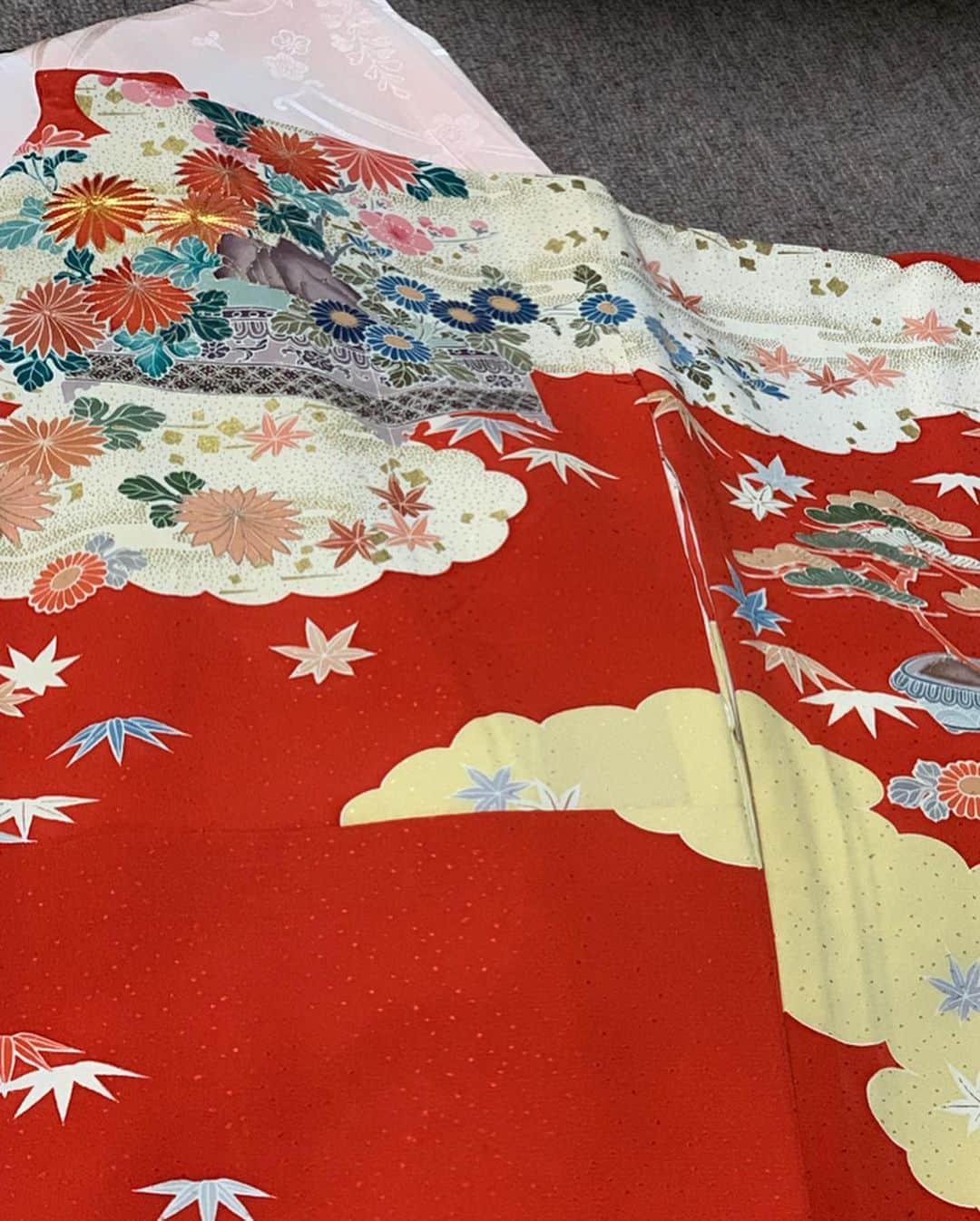 沢瀉美緒さんのインスタグラム写真 - (沢瀉美緒Instagram)「※ My kimono✨ . It’s for coming of Age Ceremony✨ . 明日着るお着物を取りに実家へ💨 . 色んなお着物を引っ張り出して悩むのですが 久しぶりにお振袖の畳紙を開いてみました✨ . 今じゃ着られないけれど、艶やかな朱色と拘りの八掛💛 . レンタル屋さんでもしようかな🤣 . . #振袖 #kimono #着物 #和装 #千總 #kimonomio #日本文化 #japanesetraditional #京友禅」10月18日 23時02分 - mio_omodaka