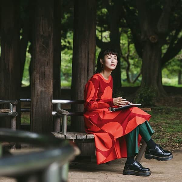 Marimekko Japanさんのインスタグラム写真 - (Marimekko JapanInstagram)「@shen_tanaka Kivet（キヴェット）/石 Design: Maija Isola #boldbynature #marimekko #marimekkofw19 #マリメッコ」10月19日 9時31分 - marimekkojapan