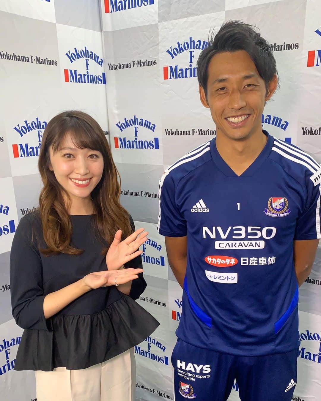のインスタグラム：「. ２週にわたってパク選手のロングインタビューをたっぷりお届けしました！ ご覧いただけましたか？  サッカーがとても楽しいと、本当に楽しそうな表情で語っていただいたのが印象的で、終始パク選手のハートの熱さ、まっすぐさを感じました！  本当にありがとうございました！  みなさまの感想もお待ちしてます😉笑  明日は二週間ぶりの試合⚽️ 待ち遠しいです🎵 . #キクマリ#fmarinos#パクイルギュ　選手」