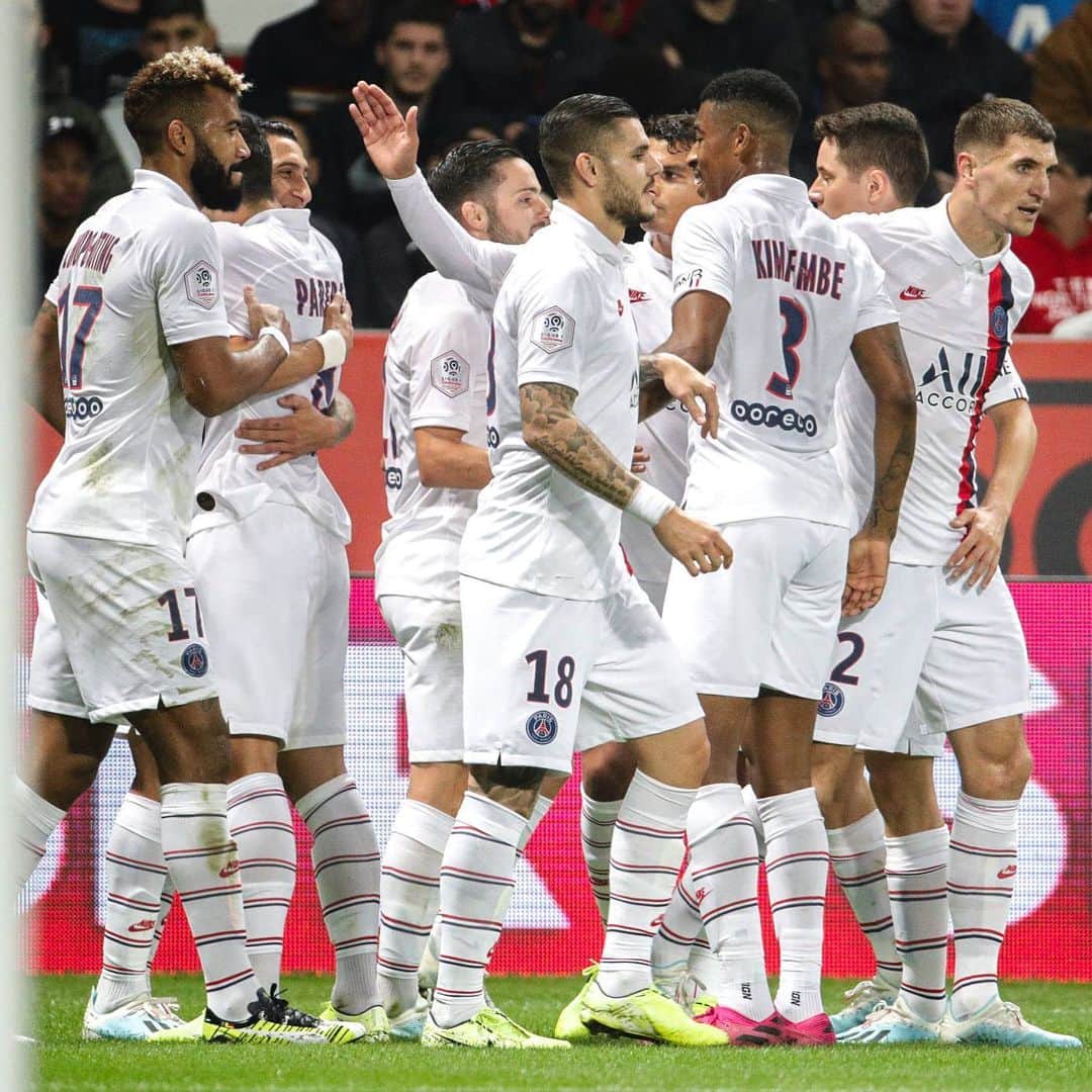 パリ・サンジェルマンFCさんのインスタグラム写真 - (パリ・サンジェルマンFCInstagram)「✅🔝 Important success tonight! ✅🔝 Succès important ce soir ! . @ogcnice 1️⃣-4️⃣ Paris Saint-Germain ⚽️ #AngelDiMaria 15’, 21’ ⚽️ #KylianMbappé 88’ ⚽️ #MauroIcardi 91’ . 🔴🔵 #AllezParis #ICICESTPARIS #OGCNPSG #PSG #ParisSaintGermain #Paris #Football」10月19日 5時50分 - psg