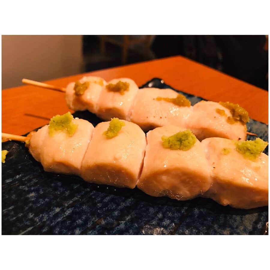 有明ゆなさんのインスタグラム写真 - (有明ゆなInstagram)「焼き鳥屋さんであみレバー！！！ 珍しいから食べたかったけど ラス１でした(｡´･(ｪ)･)♡ もっと食べたかったー！！！ . . . . #あみレバー #網レバー #焼き鳥 #焼き鳥屋さん #焼鳥 #焼鳥屋さん #ささみ #ササミ」10月19日 8時32分 - ariake_yuna