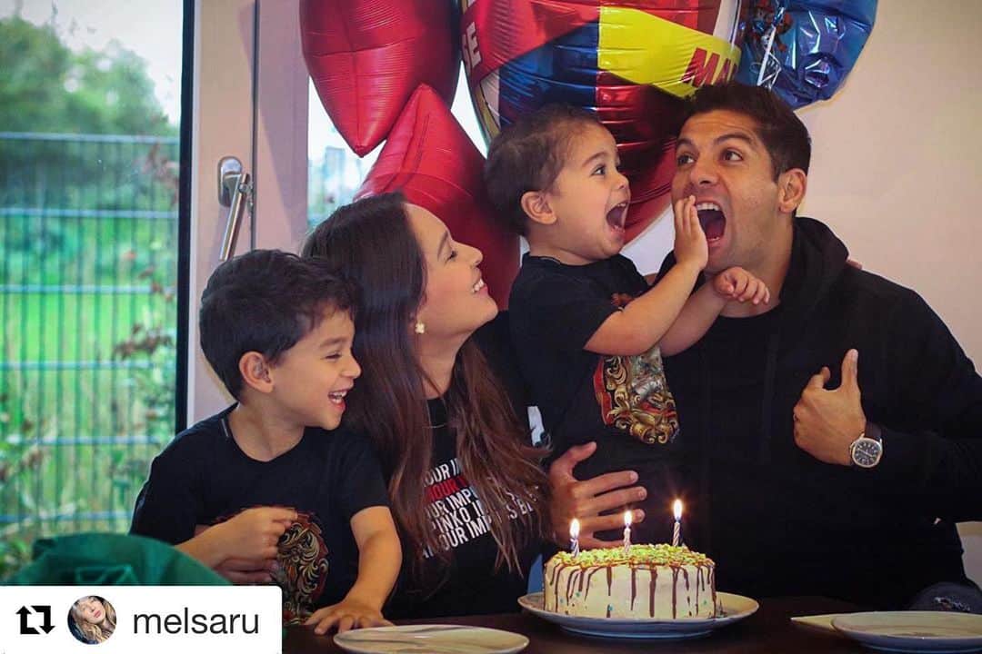 クリスチャン・ガンボアのインスタグラム：「Feliz cumpleaños Juliano, 3 años,  gracias a Dios por dejarnos vivir estos momentos tan especiales en familia. #happybirthday #3 .. Alles gute zum Geburtstag Juliano 🙌🏽🙌🏽」