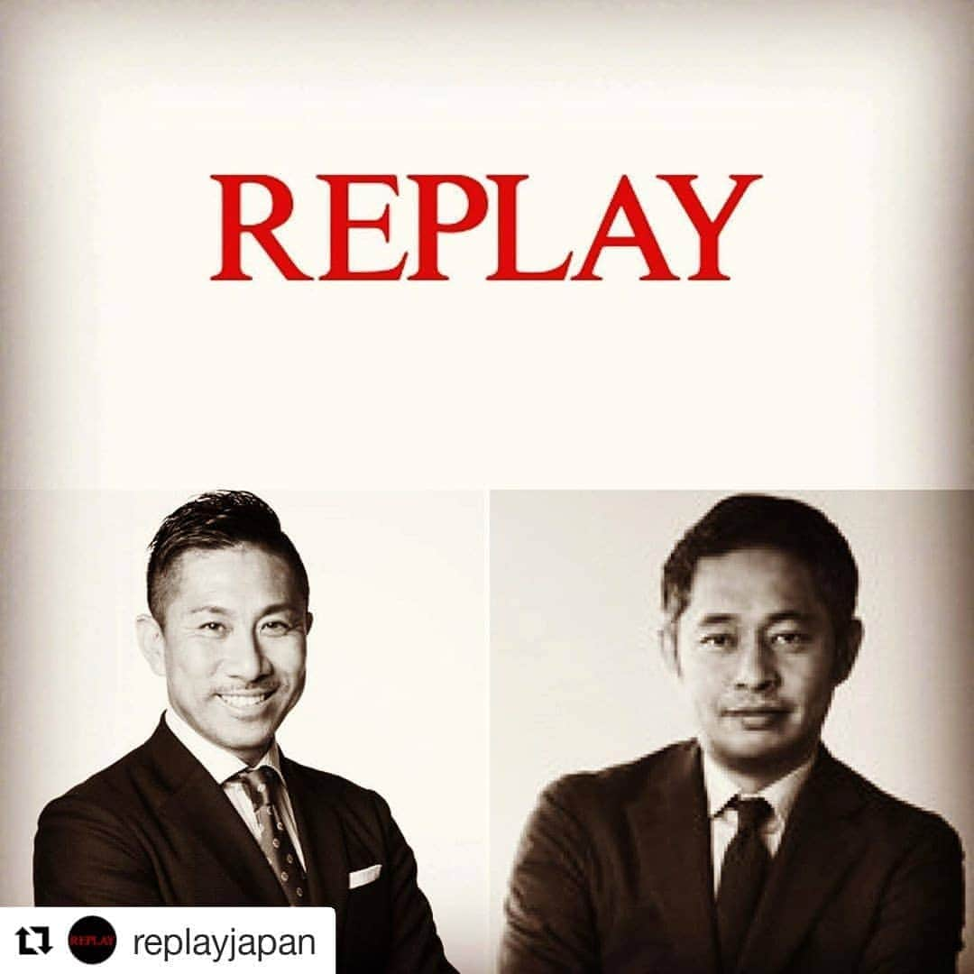 前園真聖さんのインスタグラム写真 - (前園真聖Instagram)「皆さん遊びにきて下さい👍 #Repost @replayjapan (@get_repost) ・・・ REPLAY Ginza Fashion week event Replay + Esquire とのコラボレーションによるエキサイティングなイベントが、銀座ファッションウィークの10月20日、午後2時より三越銀座６階にて開催致します。ゲストにサッカー元日本代表の前園 真聖さんとメンズクラブ兼エスクァイア・ザ・ビッグ・ブラック・ブックの西川昌宏編集長をお招きしてトークイベントを開催致します。また、期間中は銀座三越限定商品も販売致します。皆様のご来場をお待ちしております。  A new exciting event in collaboration with @maezono_masakiyo and @esquirejapan will be launched during the Ginza Fashion Week exclusively for the customers of Mitsukoshi. October 20th, from 2PM, 6F Mitsukoshi Ginza...we are waiting for you! Stay tuned! #ReplayJeans #ReplayJapan #GinzaFashionWeek #ReplayFashionWeek #ReplayIcons #DenimRevolution #replayskyhigh @ginza_mitsukoshi」10月19日 18時35分 - maezono_masakiyo