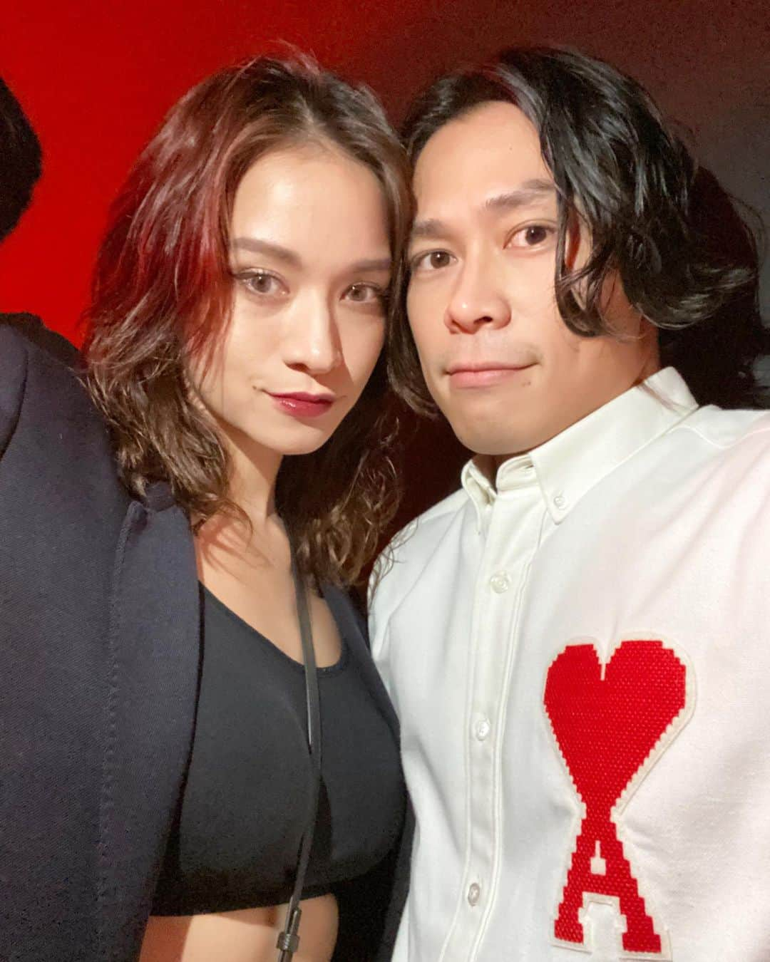 GO AKIMOTOさんのインスタグラム写真 - (GO AKIMOTOInstagram)「ami night❣️ Michi's jacket & Go's shirt: @amiparis #amitokyoparty #amialexandremattiussi」10月19日 11時32分 - go_akimoto