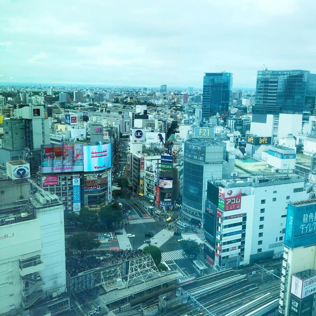 小宮山雄飛さんのインスタグラム写真 - (小宮山雄飛Instagram)「もうすぐオープン、渋谷スクランブルスクエアからスクランブル交差点を見下ろす。」10月19日 12時03分 - yuhikomiyama