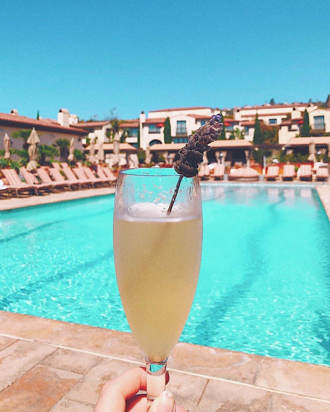 相知明日香さんのインスタグラム写真 - (相知明日香Instagram)「🇺🇸 | Los Angeles |  California . chillin' with Lavender champagne after spa 🤭🥂🌴 #vacay . Terranea Resortの SPA専用ぷーる😚🌴 日本にいる今は絶賛色々な事の準備期間で 頭がパンク気味🤯 早めに 演奏の段階へすすみたいですな🤓🎻 と思いつつも 大事な行程なのでひとつひとつ丁寧に✊🏻 . #あすかの旅スタinLA  時差更新🙏🏻 #spa #Terranea #TerraneaResort #pool #chill #California#LosAngeles#LA#UnitedStates#America#vacation#Travel#Traveler#Violinist#Artist#music#love#happy#musicianslife#selfie#相知明日香#旅するヴァイオリニスト#旅#旅行#ヴァイオリニスト#カリフォルニア#ロサンゼルス#LA旅」10月19日 14時43分 - asukalohappy