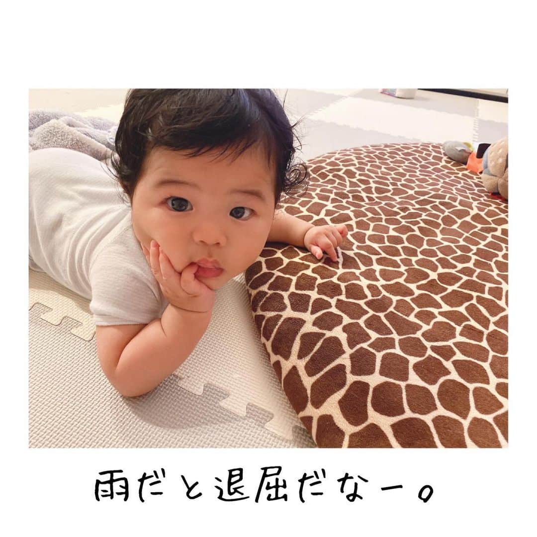 鈴木サチさんのインスタグラム写真 - (鈴木サチInstagram)「雨だと、 怪獣にーさんが大騒ぎするから 家が壊れそうなんです。。。 #mama #mother #model #family #kids #baby #次男 #6ヶ月 #tokyo #japan」10月19日 20時03分 - sachi_suzuki