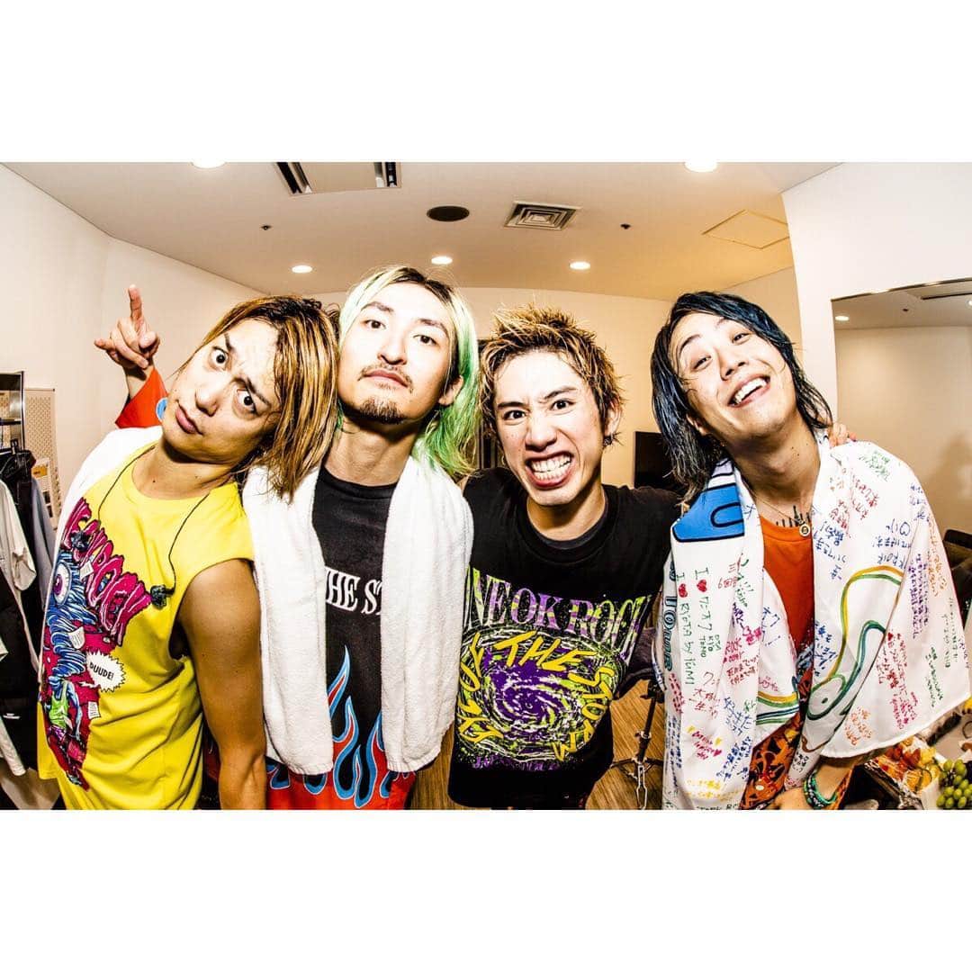 のインスタグラム：「‪ONE OK ROCK、埼玉初日殺影完了！！‬ ‪#ONEOKROCK ‬ ‪#OOR‬ ‪#写殺‬」