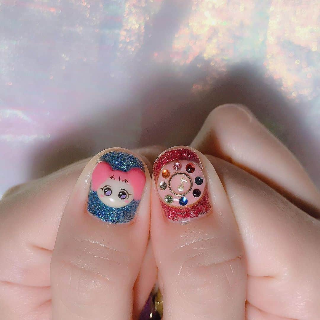 なかやまちえこさんのインスタグラム写真 - (なかやまちえこInstagram)「イメージお伝え頂いて😌🙏❤️ #nail #nails #nailart #ネイル #美甲 #ネイルアート  #clou #nagel #ongle #ongles #unghia #japanesenailart #manucure #네일 #젤네일 #네일아트 #네일리스트 #japanesenails #manicurist #gelnails #أظافر #グリッターネイル #ラメネイル #glitternails #おじゃ魔女どれみ  風 #可恩 ちゃん」10月19日 22時15分 - chiekonakayama