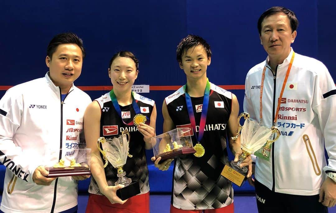 東野有紗さんのインスタグラム写真 - (東野有紗Instagram)「香港Open🇭🇰🥇 . . 2連覇達成することができました！！！！！たくさんの応援、ご支援、ありがとうございます！また、全日本総合、ファイナル、sjリーグに向けて頑張ります！ . .  Thanks for your great amount of support! Two-time champion🥇next→All japan and fainals and sj-league  keep fhigting.  @badmintonphoto_official」11月18日 6時14分 - aripei.meee