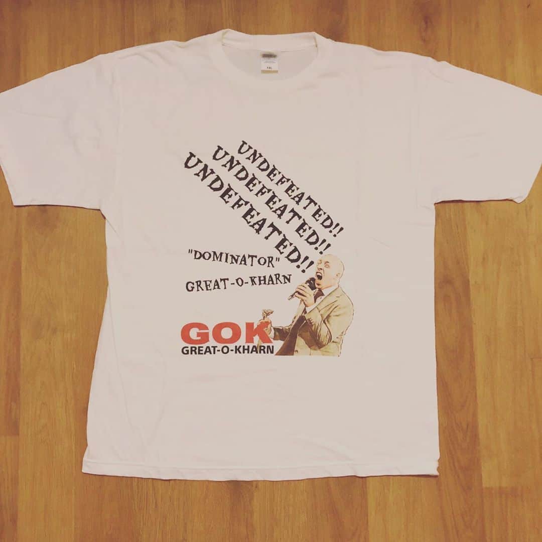 岡倫之さんのインスタグラム写真 - (岡倫之Instagram)「These shirts were made by my vassal.  I like hard workers.  Good job. #GOK  #GreatOKharn  #wrestler  #prowrestling  #undefeated  #dominator  #RevolutionProWrestling  #RevProUK  #NewJapanProWrestling  #njpw  #オーカーン  #プロレス  #プロレスラー  #新日本プロレス」11月14日 10時40分 - great_o_khan