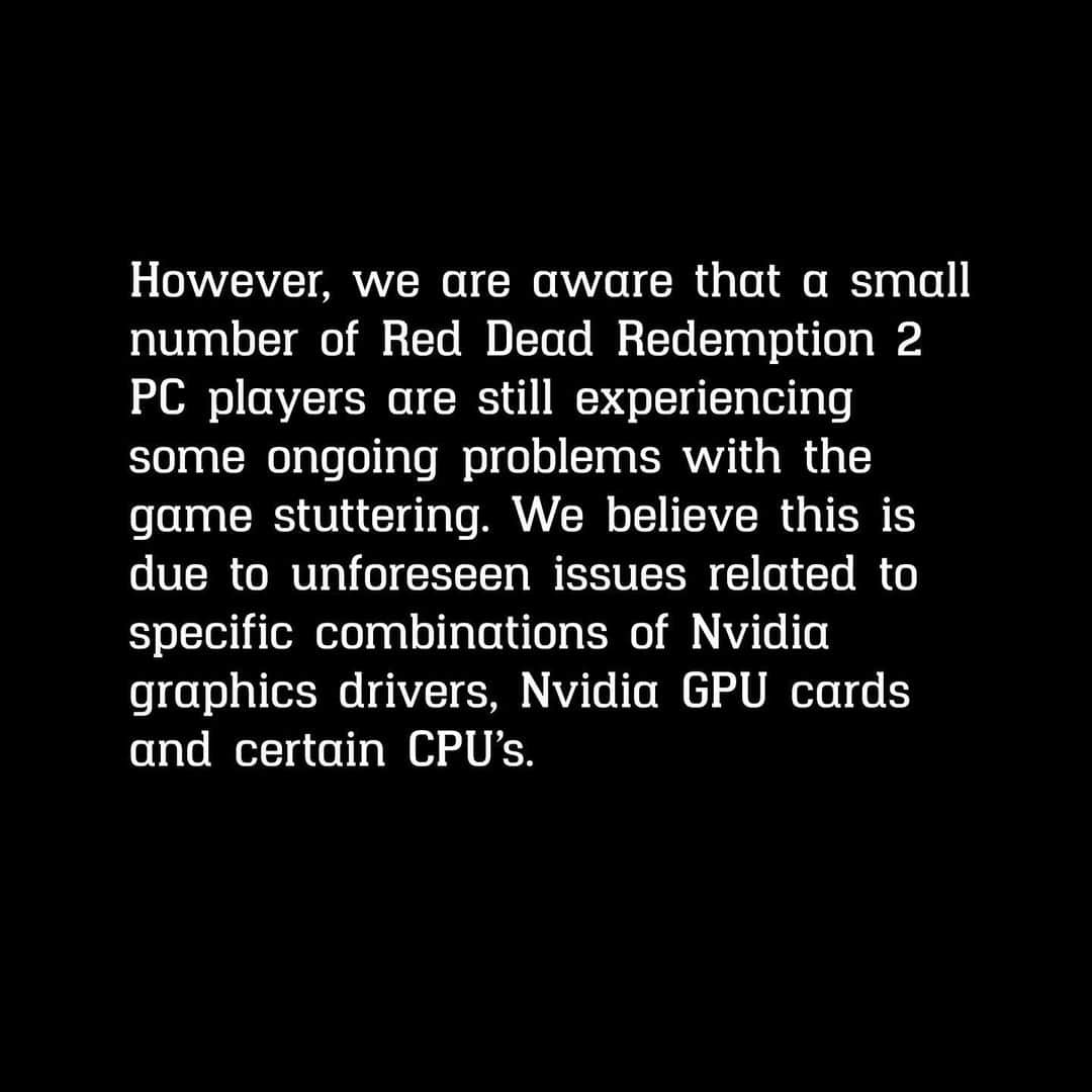 ロックスター・ゲームズさんのインスタグラム写真 - (ロックスター・ゲームズInstagram)「Red Dead Redemption 2 PC Update」11月14日 2時38分 - rockstargames