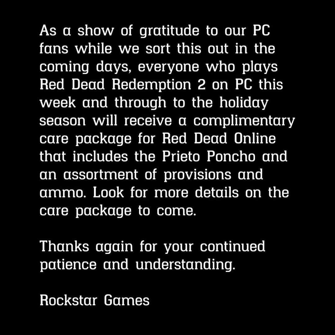 ロックスター・ゲームズさんのインスタグラム写真 - (ロックスター・ゲームズInstagram)「Red Dead Redemption 2 PC Update」11月14日 2時38分 - rockstargames