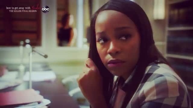 アジャ・ナオミ・キングのインスタグラム：「Look at all of our FACES...that’s probably a good indicator of how scary this next episode will be 😞😟🥺 #HTGAWM」
