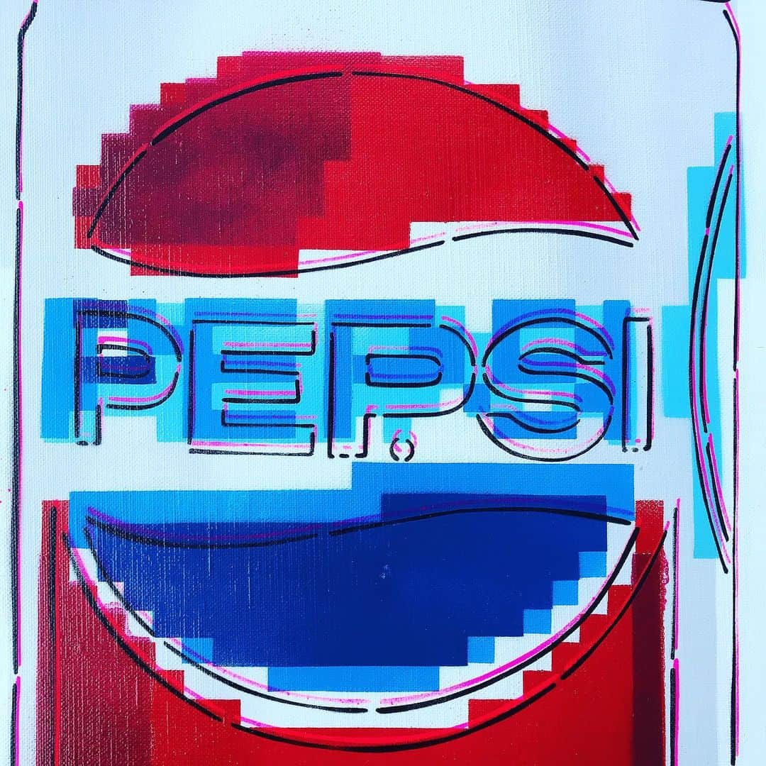 LOOTONEのインスタグラム：「LOOTONE Stencil 2019 "PEPSI CAN"  Size : F10」