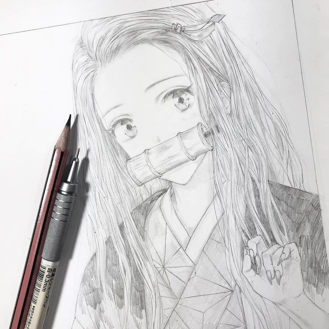 知花シンジさんのインスタグラム写真 - (知花シンジInstagram)「Nezuko 🌸⁣ ⁣ #鬼滅の刃 #竈門禰豆子 #絵 #kimetsunoyaiba #demonslayer #nezuko #일러스트 #그림」11月14日 17時00分 - artbyshinji