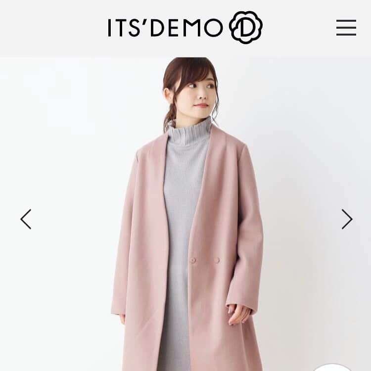 太田葉子のインスタグラム：「▷▷ ITS' DEMO ◁◁﻿ ﻿ コートの季節になってきましたね❄️💓﻿ ﻿ #ITSDEMO﻿ #WORLDONLINESTORE﻿ #ピンク #コート ﻿ #冬コーデ﻿ ﻿#淡い色コーデ #大人可愛い」
