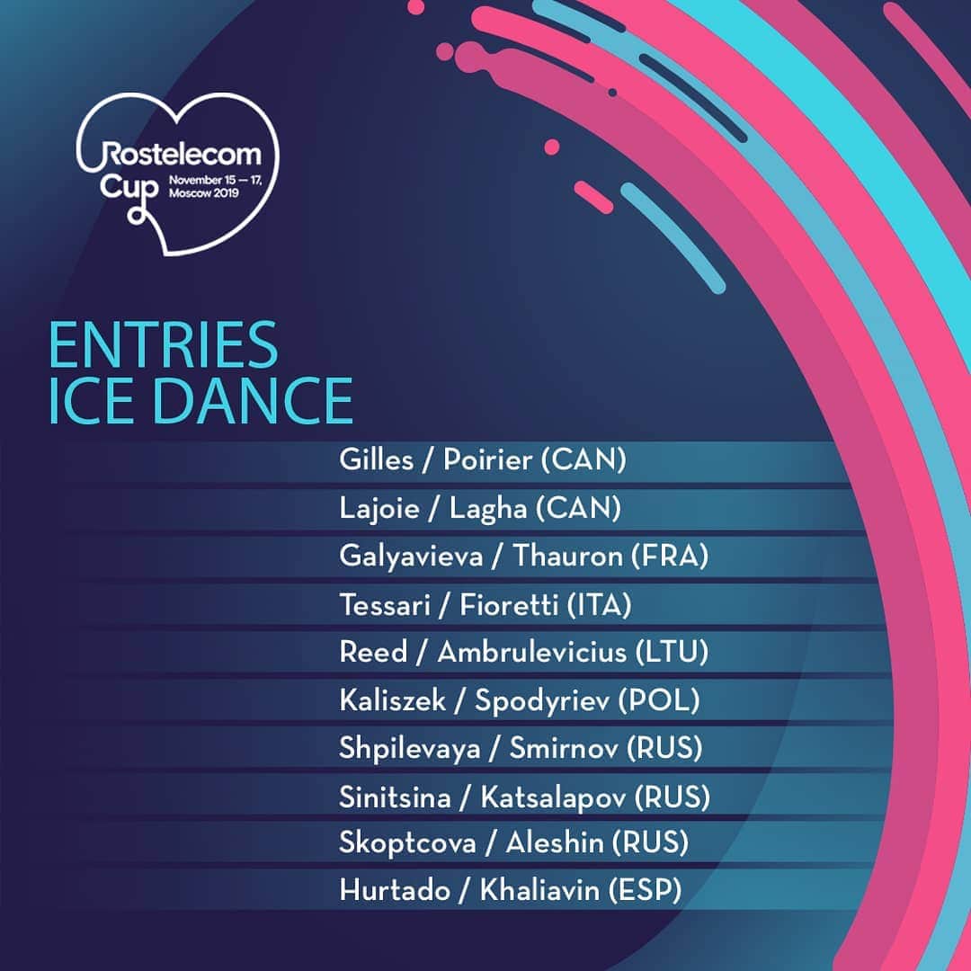 ISUグランプリシリーズさんのインスタグラム写真 - (ISUグランプリシリーズInstagram)「⏰ Time for Rostelecom Cup! ⏰  Why not give these wonderful Ice Dancers a follow before the skating begins? ⛸️ #GPFigure #FigureSkating」11月15日 4時39分 - isufigureskating_x