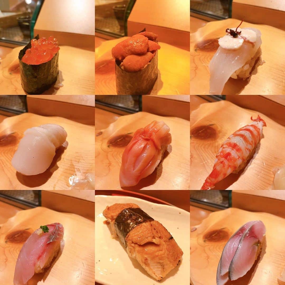 吉田サラダのインスタグラム：「錦糸町の紅梅。 1万円以下でめちゃくちゃレベルの高い寿司を食べられる嬉しいお店。さすが錦糸町。 コスパ最高！アジ最高！  #吉田サラダ  #ものいい #吉田サラダのグルメ活動  #サラダなのに寿司が好き #寿司好きな人と繋がりたい  #紅梅」