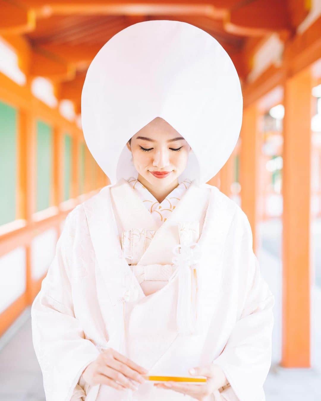 土田瑠美さんのインスタグラム写真 - (土田瑠美Instagram)「白無垢姿美しかったなぁ 綿帽子も素敵 とっても幸せな時間でした♡」11月14日 21時20分 - ru0711