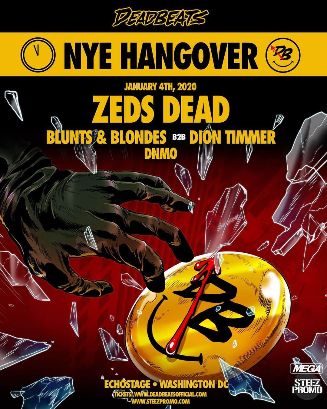 Zeds Deadさんのインスタグラム写真 - (Zeds DeadInstagram)「NEW YEARS 2020 TOUR ONSALE NOW ☠️ @deadbeats 12/30 + 1/4 www.zedsdead.net」11月15日 1時02分 - zedsdead