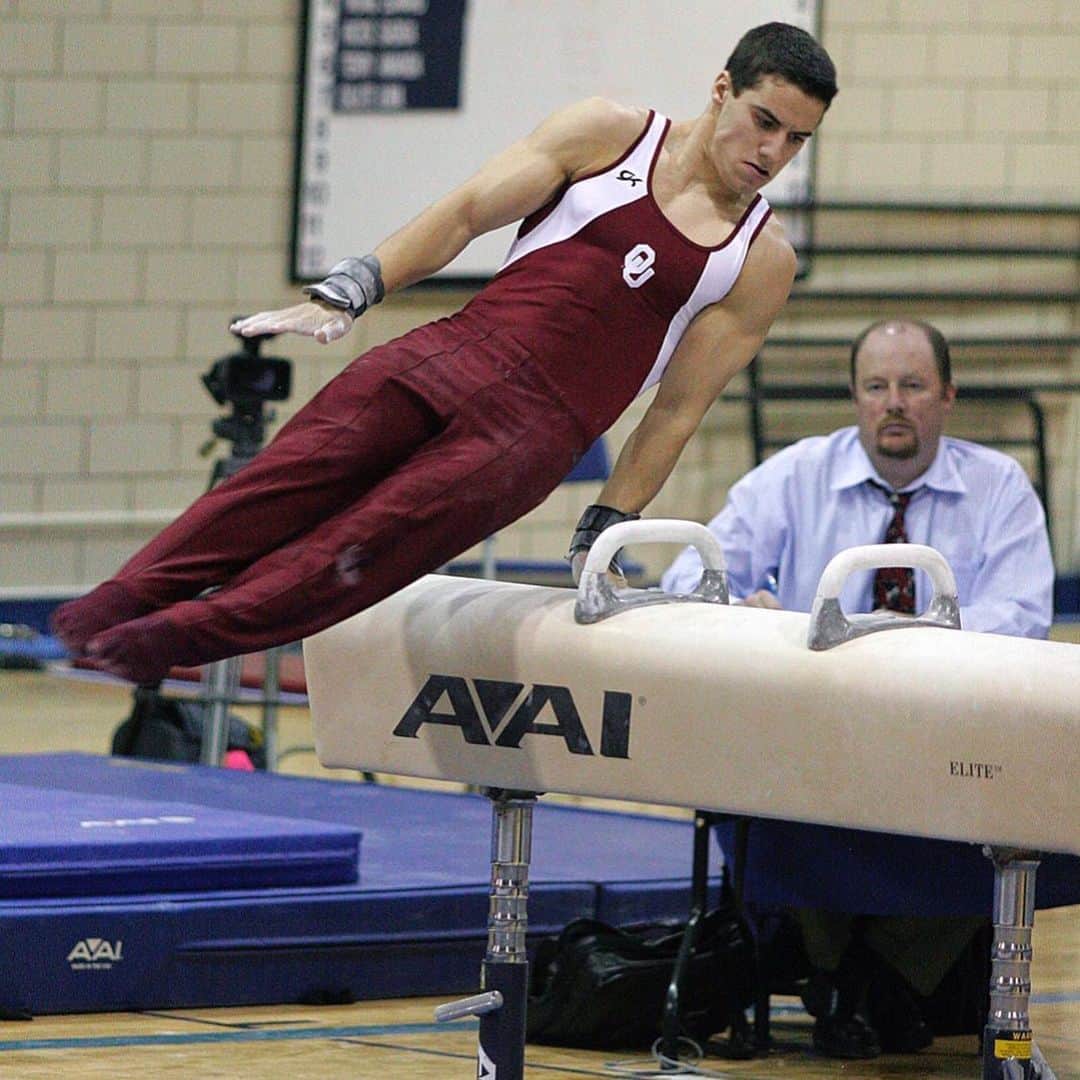 ジェイコブ・ダルトンのインスタグラム：「Big time #throwbackthursday 😂 competing on my favorite event 🤦🏻‍♂️👎🏼 #Boomer #Sooner #OU」