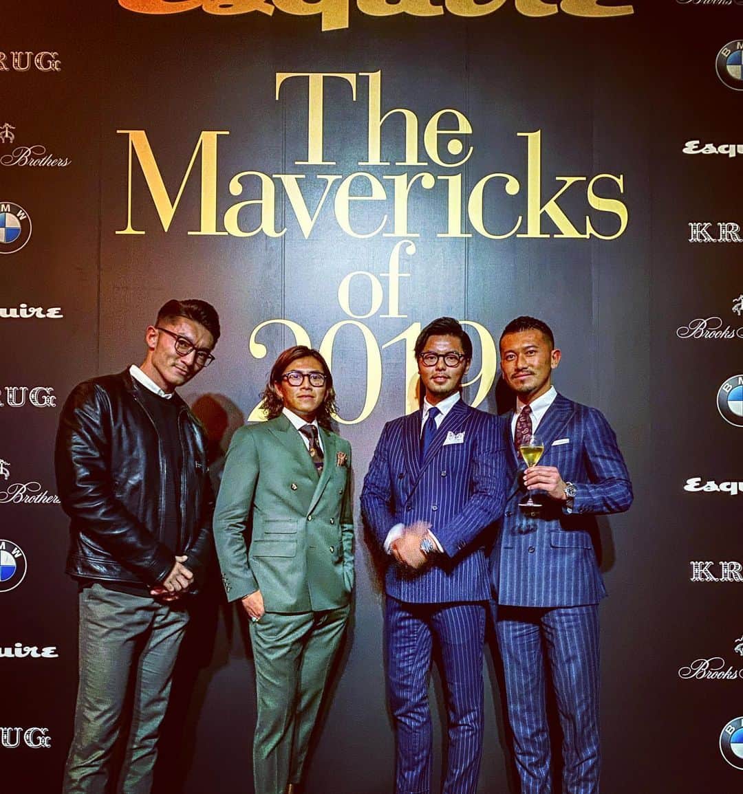 ryoma0808のインスタグラム：「The Mavericks of 2019  #esqmavs #esqmavs2019 @mensclub.snap @esquirejapan @bmwjapan @brooksbrothersjapan @krugchampagne」