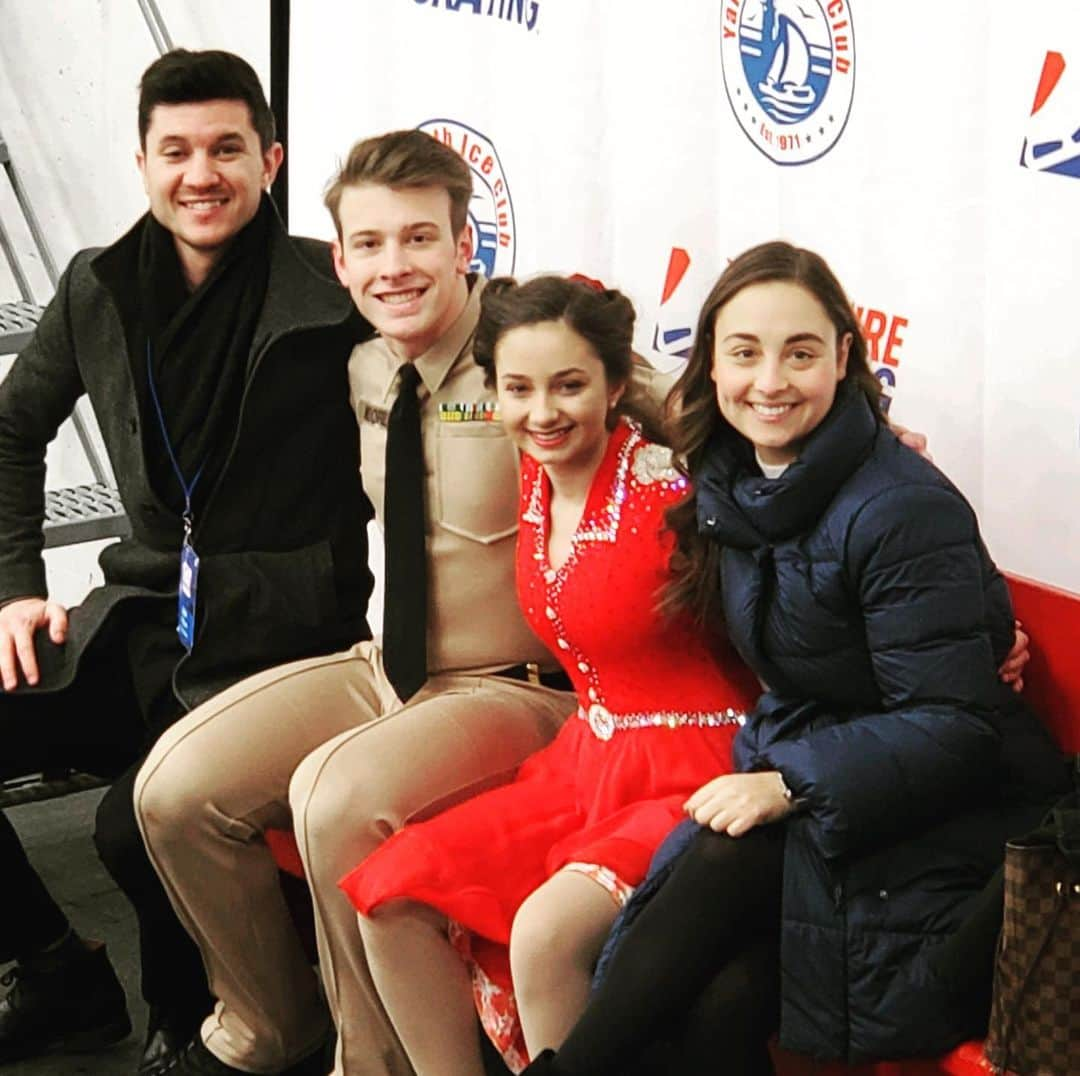 アナスタシア・カヌーシオさんのインスタグラム写真 - (アナスタシア・カヌーシオInstagram)「Congratulations to Charley and Reese for surpassing their personal best scores and qualifying for the National High Performance Developmental Team Camp! Keep up the good work 😊⛸👏🏻 #USICEDANCEFINAL」11月15日 9時51分 - stasiarose