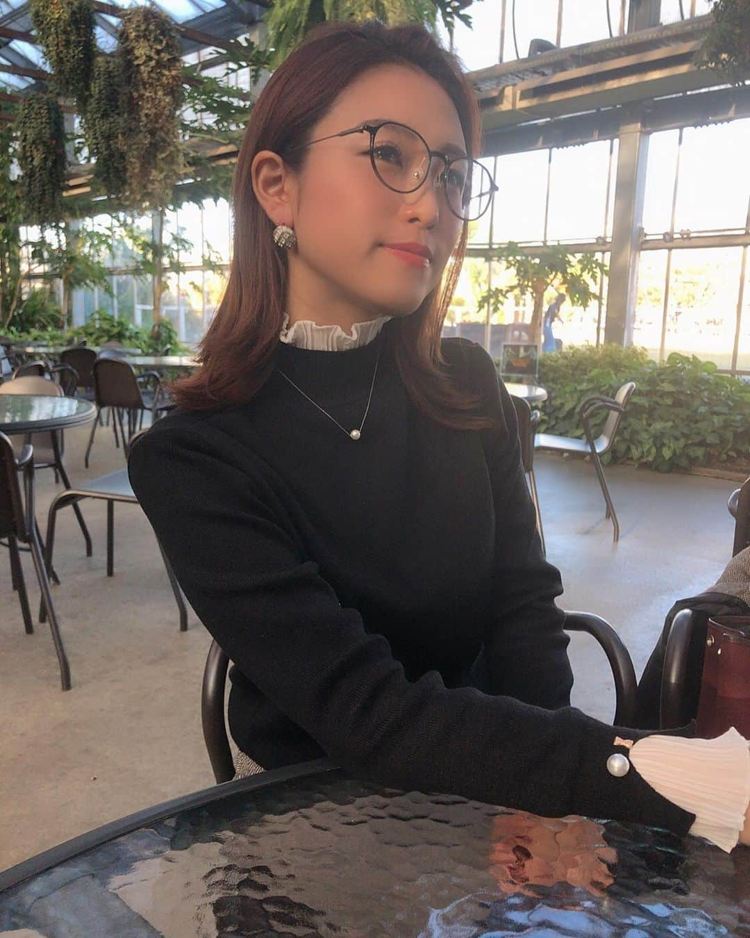 柚月めいさんのインスタグラム写真 - (柚月めいInstagram)「. . . . #ootd#fashion#code#眼鏡#ベレー帽#autumn#winter#撮影#cafe#follw#instagood  #柚月めい#外ハネ#hair#make」11月15日 10時59分 - meimei.yuzu