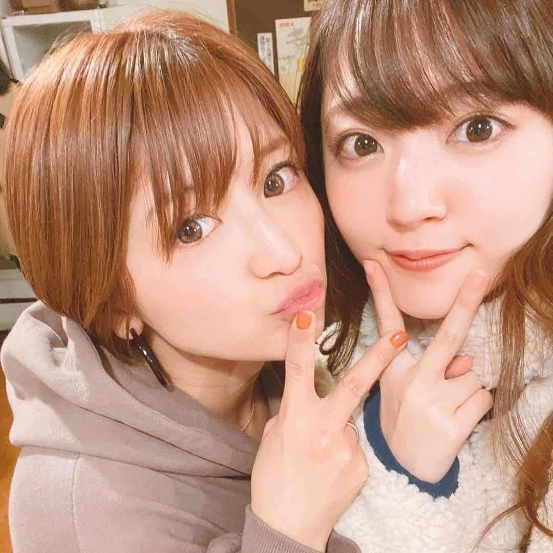 矢口真里さんのインスタグラム写真 - (矢口真里Instagram)「やーーーっと愛理とご飯食べに行けました😂✨ ザナイトのピンチヒッターありがとうの会😊💕 楽しかったなぁ😁✨ ・ ・ #可愛すぎる後輩 #ダンスと歌が上手い後輩 #謙虚な後輩 #努力家な後輩 #ちょっと天然な後輩 #ひとまわり年下の後輩 #尊敬する後輩 #タイプな後輩 #そうそれが #鈴木愛理　✨」11月15日 12時01分 - mariyaguchi_official