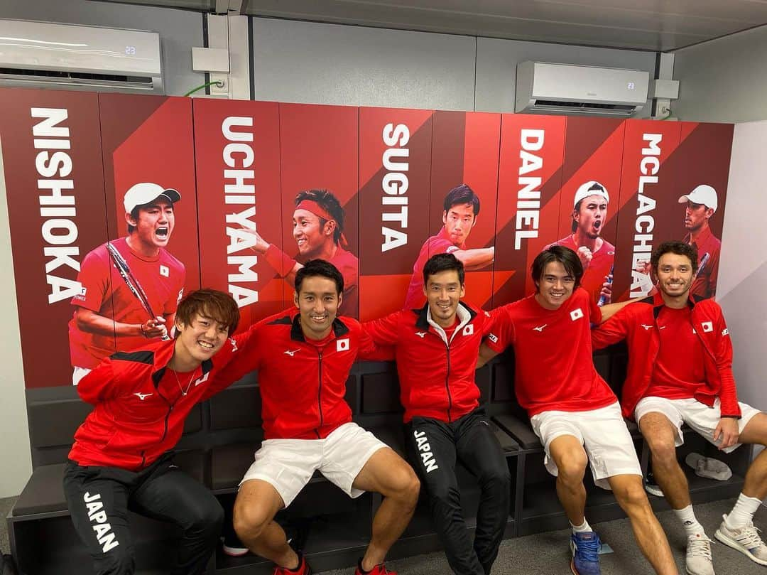 西岡良仁さんのインスタグラム写真 - (西岡良仁Instagram)「We are here!!!!! #teamjapan #deviscup」11月15日 23時04分 - yoshihito0927