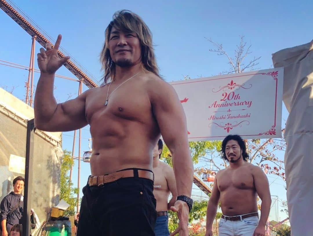 棚橋弘至さんのインスタグラム写真 - (棚橋弘至Instagram)「#新日本プロレス BBQファンクラブイベント【突然！昼間の #野球拳 】コンプライア…(笑) #njpw #田口隆祐 #辻陽太」11月15日 23時40分 - hiroshi_tanahashi