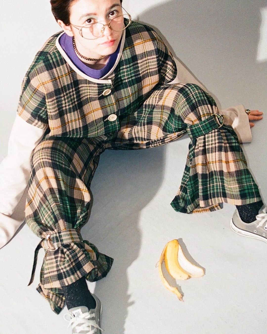 のインスタグラム：「ピンクチェックシリーズのブラウン×ベージュver ♡♡♡ 🍪🍌🌲やっと公開！！11/17 の名古屋popupで先行発売になります（日付変わって明日だね！楽しみすぎる！）RRR SHOP、ONLINE SHOPは 11/22 より発売です 💨💨」