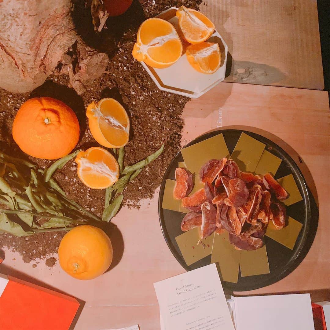 坂口莉果子のインスタグラム：「Thank you for inviting me🍊🍫 ・ ・ ・ ・ ・ #reception  #party  #chocolate  #orange  #newsense  #japan  #チョコレート  #オレンジ」