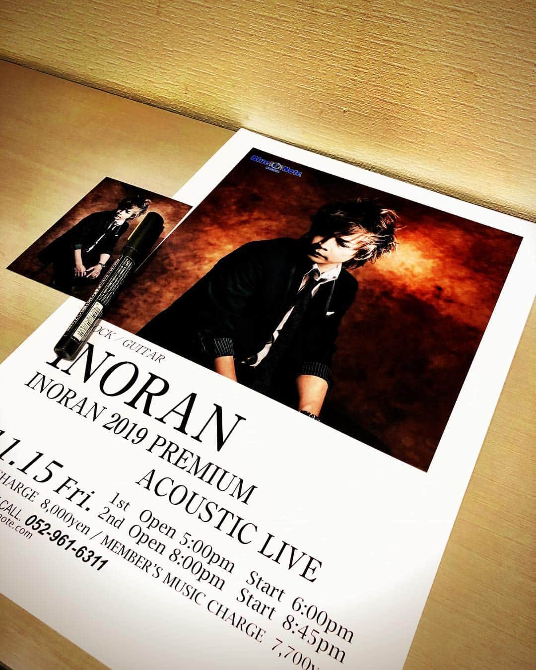 INORANさんのインスタグラム写真 - (INORANInstagram)「Tonight... #INORAN #premium #acoustic #bluenote #nagoya #2019」11月15日 16時43分 - inoran_official