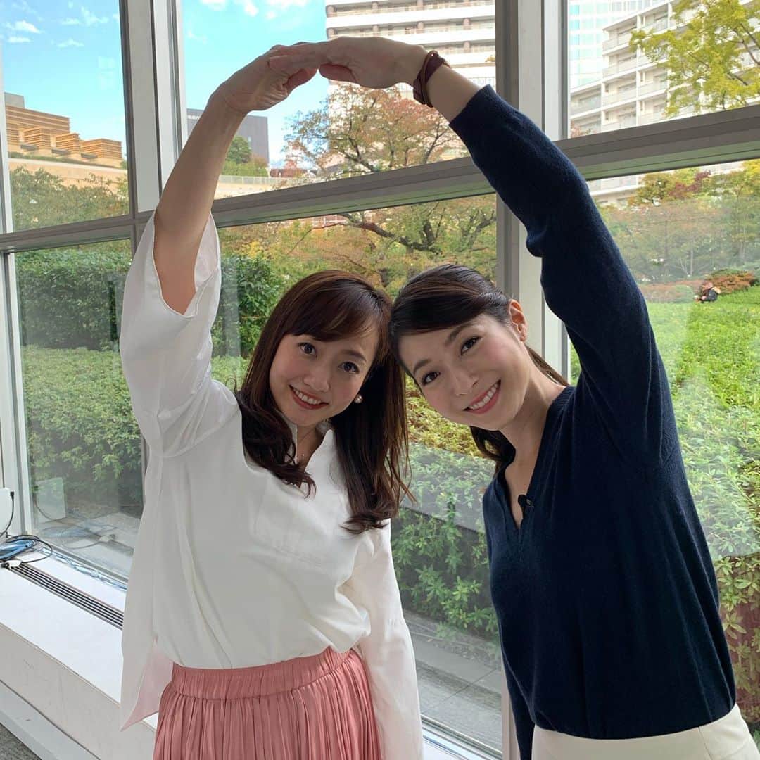 住田紗里さんのインスタグラム写真 - (住田紗里Instagram)「昨日は島本アナと一緒に2分PRの収録でした！ たくさん笑って楽しかった〜  #テレビ朝日 #テレ朝 #アナウンサー #島本真衣 アナ　#島本アナ #2分PR  #今夜のテレ朝は？」11月15日 16時43分 - sarisumita_ex