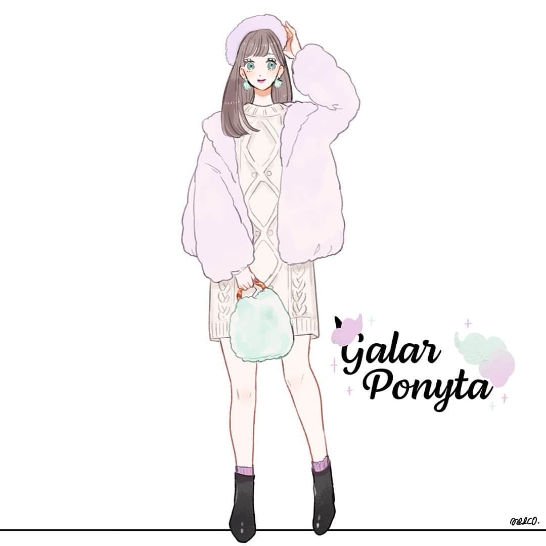 みーこさんのインスタグラム写真 みーこinstagram ガラルポニータちゃんイメージコーデ イラスト イラストレーター ポケモン ファッションイラスト ファッション ポニータ 11月15日 17時16分 Meecosme