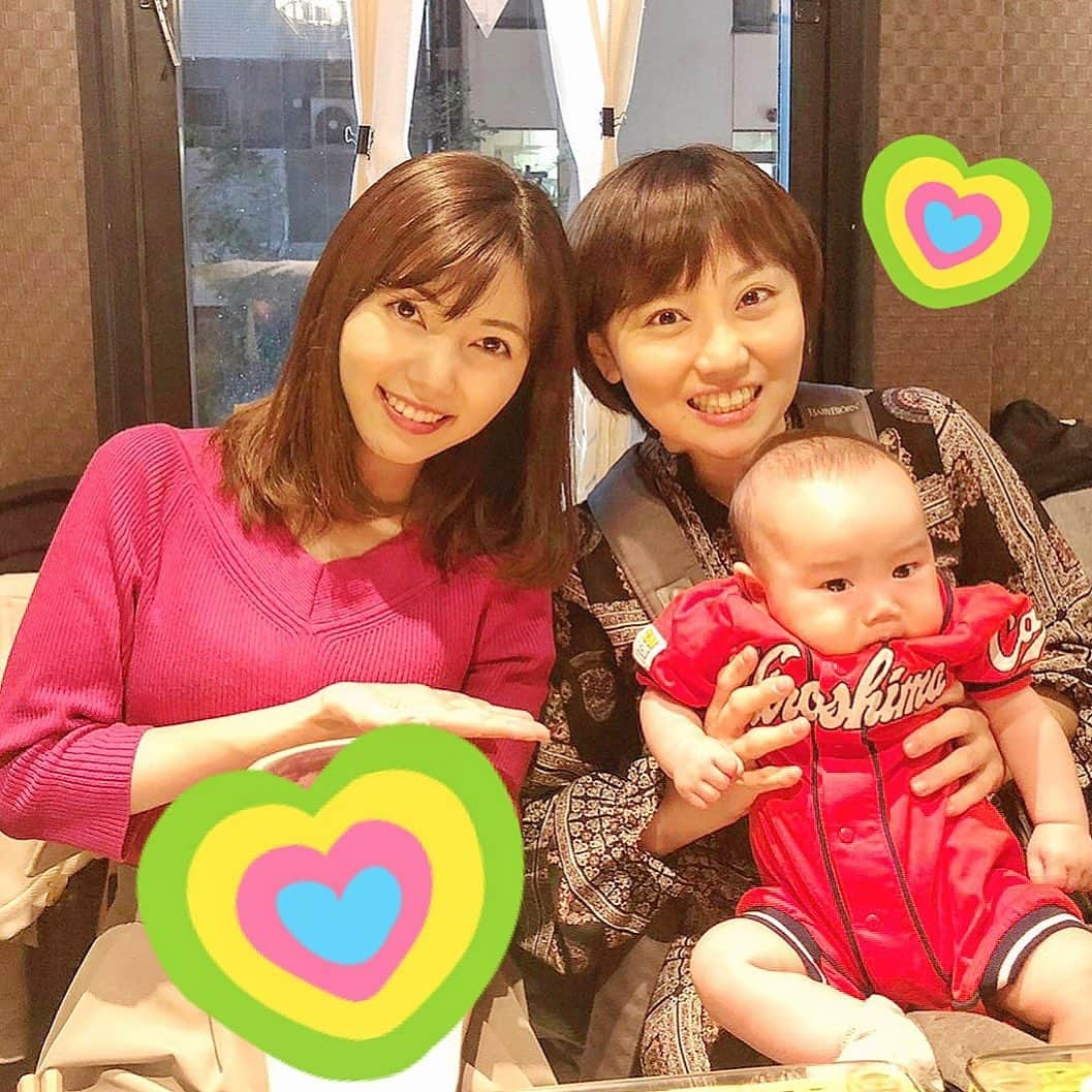 川又智菜美さんのインスタグラム写真 - (川又智菜美Instagram)「👶💓﻿ ﻿ この間はやドキのスタッフの方々が﻿ 送別会をひらいてくださいました😌🌼﻿ ﻿ 久しぶりに皆さんと話せて﻿ ほんとうに楽しくて幸せな時間でしたよ😂﻿ ﻿ そして！﻿ サプライズで眞田丸さんも﻿ 顔を出してくださいました😆﻿ ﻿ お子さんめちゃくちゃ可愛かったなぁ🥰﻿ メロメロになっちゃいました❣️﻿ ﻿ 楽しい時間を﻿ 本当にありがとうございました😊﻿ ﻿ #はやドキ #tbs #天の声 ﻿ #眞田丸 こと#眞田佳織 さん﻿ #送別会 #baby しっかり#広島カープ のロンパース😚﻿ ﻿ ﻿ そして明日11/16(土)午後1時から﻿ 【徳光&木佐の知りたいニッポン！】内の﻿ ピックアップコーナー担当しておりますので﻿ お時間ある方ぜひご覧ください✨﻿ ﻿ #bstbs #徳光木佐の知りたいニッポン﻿ #徳光和夫 さん #木佐彩子 さん﻿ #川又智菜美 #セントフォース #アナウンサー﻿ #ピックアップ #土曜日 #japan #japanesegirl」11月15日 18時01分 - chinami_k0204